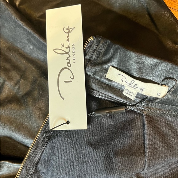 Darling London Georgia Fake Leather Skirt - Picture 4 of 7